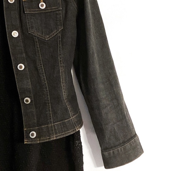Ann Taylor Dark Wash Denim Jacket - Picture 5 of 8